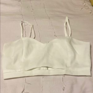 misguided white crop top
